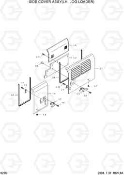 6235 SIDE COVER ASSY(LH, LOG LOADER) R210LC-7A, Hyundai