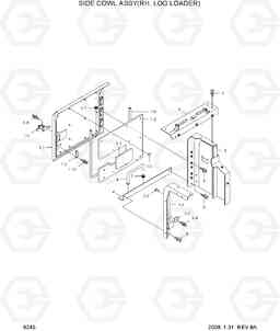 6245 SIDE COWL ASSY(RH, LOG LOADER) R210LC-7A, Hyundai