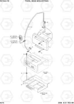 6270 TOOL BOX MOUNTING R210LC-7A, Hyundai