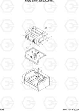 6285 TOOL BOX(LOG LOADER) R210LC-7A, Hyundai