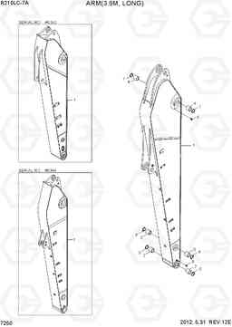 7250 ARM(3.9M, LONG) R210LC-7A, Hyundai