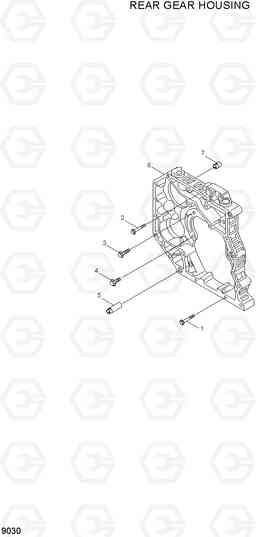 9030 REAR GEAR HOUSING R210LC-7A, Hyundai