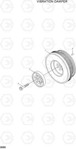 9090 VIBRATION DAMPER R210LC-7A, Hyundai