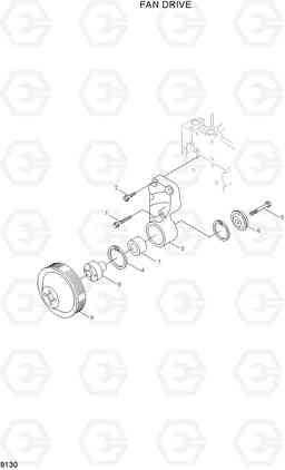 9130 FAN DRIVE R210LC-7A, Hyundai