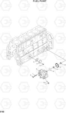 9180 FUEL PUMP R210LC-7A, Hyundai