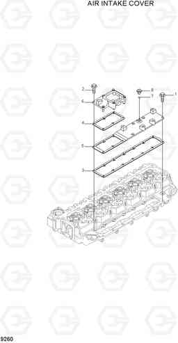 9260 AIR INTAKE COVER R210LC-7A, Hyundai