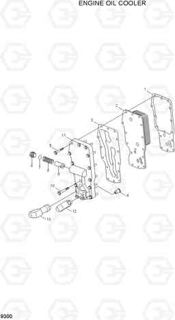 9300 ENGINE OIL COOLER R210LC-7A, Hyundai