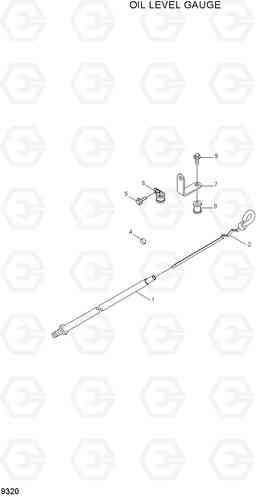 9320 OIL LEVEL GAUGE R210LC-7A, Hyundai