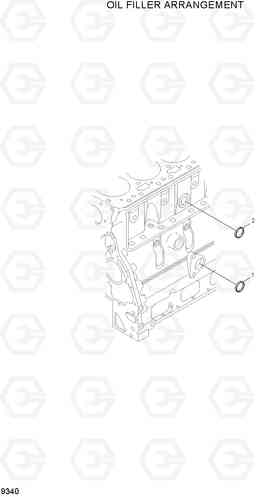 9340 OIL FILLER ARRANGMENT R210LC-7A, Hyundai