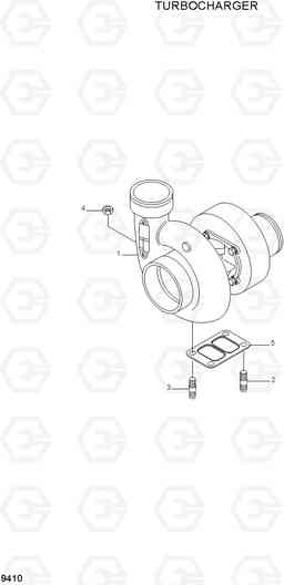 9410 TURBOCHARGER R210LC-7A, Hyundai