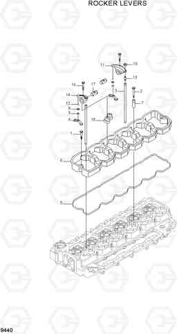 9440 ROCKER LEVERS R210LC-7A, Hyundai