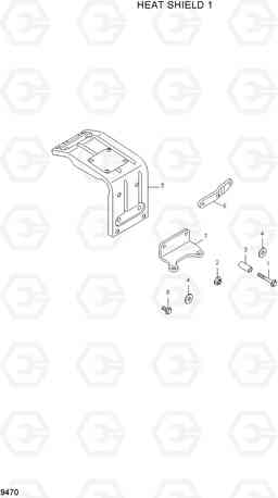 9470 HEAT SHIELD 1 R210LC-7A, Hyundai