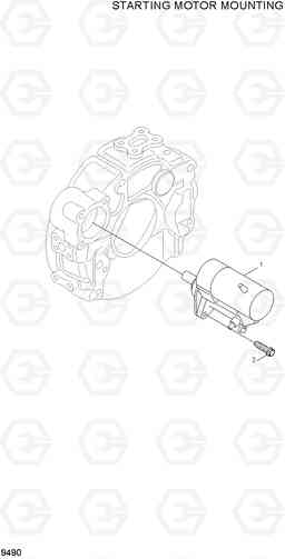 9490 STARTING MOTOR MOUNTING R210LC-7A, Hyundai