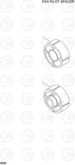 9500 FAN PILOT SPACER R210LC-7A, Hyundai