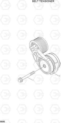 9590 BELT TENSIONER R210LC-7A, Hyundai