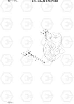 A070 CRANKCASE BREATHER R210LC-7A, Hyundai