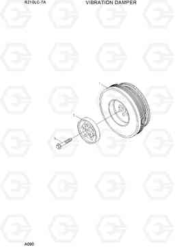 A090 VIBRATION DAMPER R210LC-7A, Hyundai