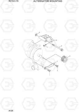 A120 ALTERNATOR MOUNTING R210LC-7A, Hyundai