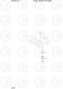 A170 FUEL INLET FITTING R210LC-7A, Hyundai