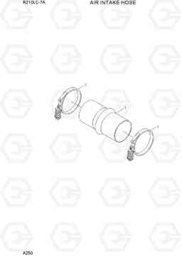 A250 AIR INTAKE HOSE R210LC-7A, Hyundai