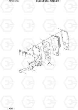 A300 ENGINE OIL COOLER R210LC-7A, Hyundai