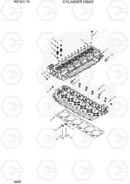 A400 CYLINDER HEAD R210LC-7A, Hyundai