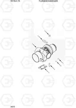 A410 TURBOCHARGER R210LC-7A, Hyundai