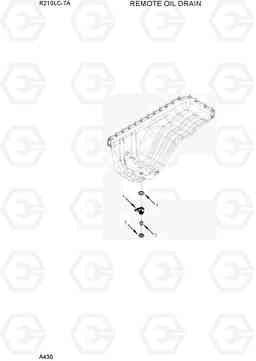 A430 REMOTE OIL DRAIN R210LC-7A, Hyundai