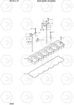 A440 ROCKER LEVERS R210LC-7A, Hyundai