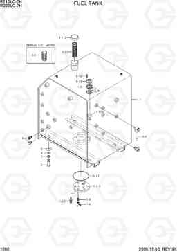 1080 FUEL TANK R210/220LC-7H, Hyundai