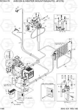 1160 AIRCON & HEATER MOUNTING(AUTO, -#1276) R210/220LC-7H, Hyundai