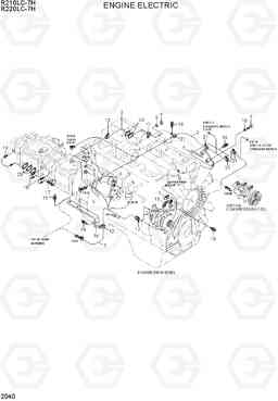 2040 ENGINE ELECTRIC R210/220LC-7H, Hyundai