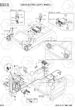 2074 CAB ELECTRIC 2(OPT, #0481-) R210/220LC-7H, Hyundai