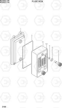 2100 FUSE BOX R210/220LC-7H, Hyundai