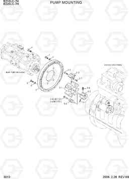 3010 PUMP MOUNTING R210/220LC-7H, Hyundai