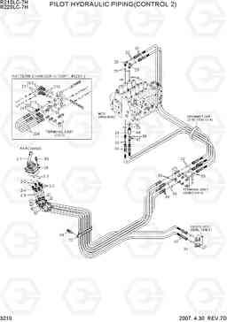 3210 PILOT HYD PIPING(CONTROL 2) R210/220LC-7H, Hyundai