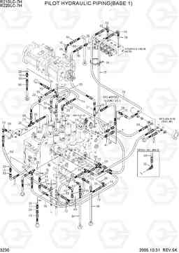 3230 PILOT HYD PIPING(BASE 1) R210/220LC-7H, Hyundai