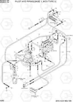 3290 PILOT HYD PIPING(BASE 1, MCV TYPE 3) R210/220LC-7H, Hyundai