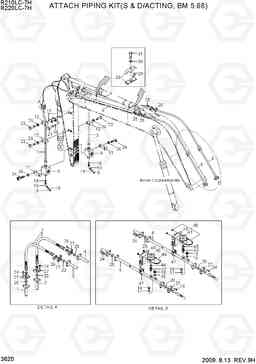 3620 ATTACH PIPING KIT(S & D/ACTING, BM 5.68) R210/220LC-7H, Hyundai