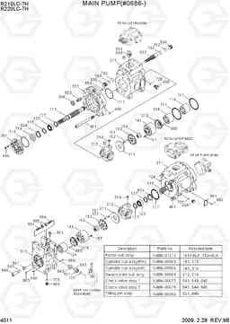 4011 MAIN PUMP(#0686-) R210/220LC-7H, Hyundai