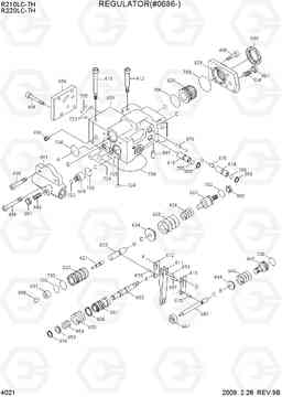 4021 REGULATOR(#0686-) R210/220LC-7H, Hyundai