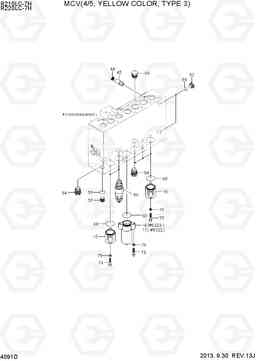 4091D MCV(4/5, YELLOW COLOR, TYPE 3) R210/220LC-7H, Hyundai