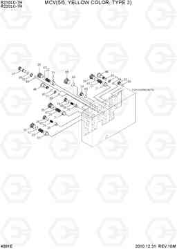 4091E MCV(5/5, YELLOW COLOR, TYPE 3) R210/220LC-7H, Hyundai