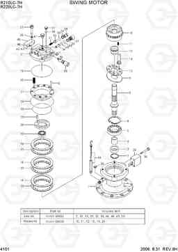 4101 SWING MOTOR R210/220LC-7H, Hyundai