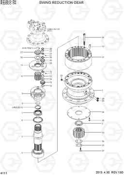 4111 SWING REDUCTION GEAR R210/220LC-7H, Hyundai