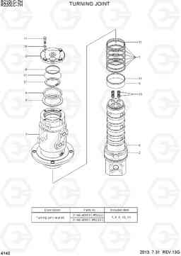 4140 TURNING JOINT R210/220LC-7H, Hyundai