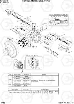 4150 TRAVEL MOTOR(1/2, TYPE 1) R210/220LC-7H, Hyundai