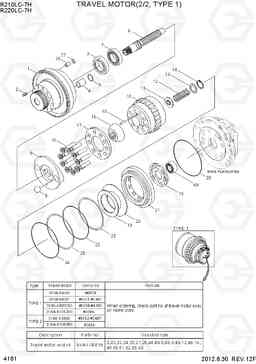 4161 TRAVEL MOTOR(2/2, TYPE 1) R210/220LC-7H, Hyundai