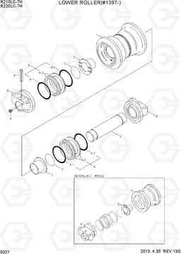 5021 LOWER ROLLER(#1397-) R210/220LC-7H, Hyundai