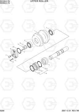 5030 UPPER ROLLER R210/220LC-7H, Hyundai